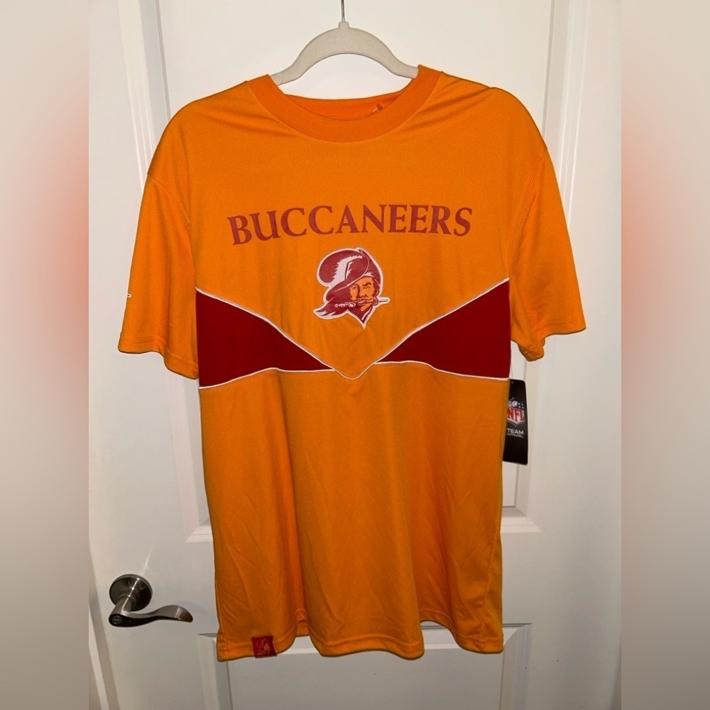 NFL Team Buccaneers Apparel Orange and Red Creamsicle Shirt